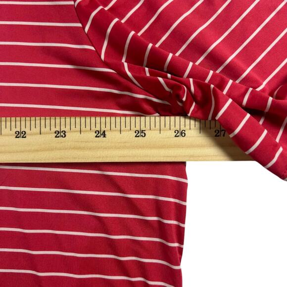 RLX Ralph Lauren - Red - Golf - Sports wear - Men's Red Striped Polo - Size: XL - Picture 7 of 7